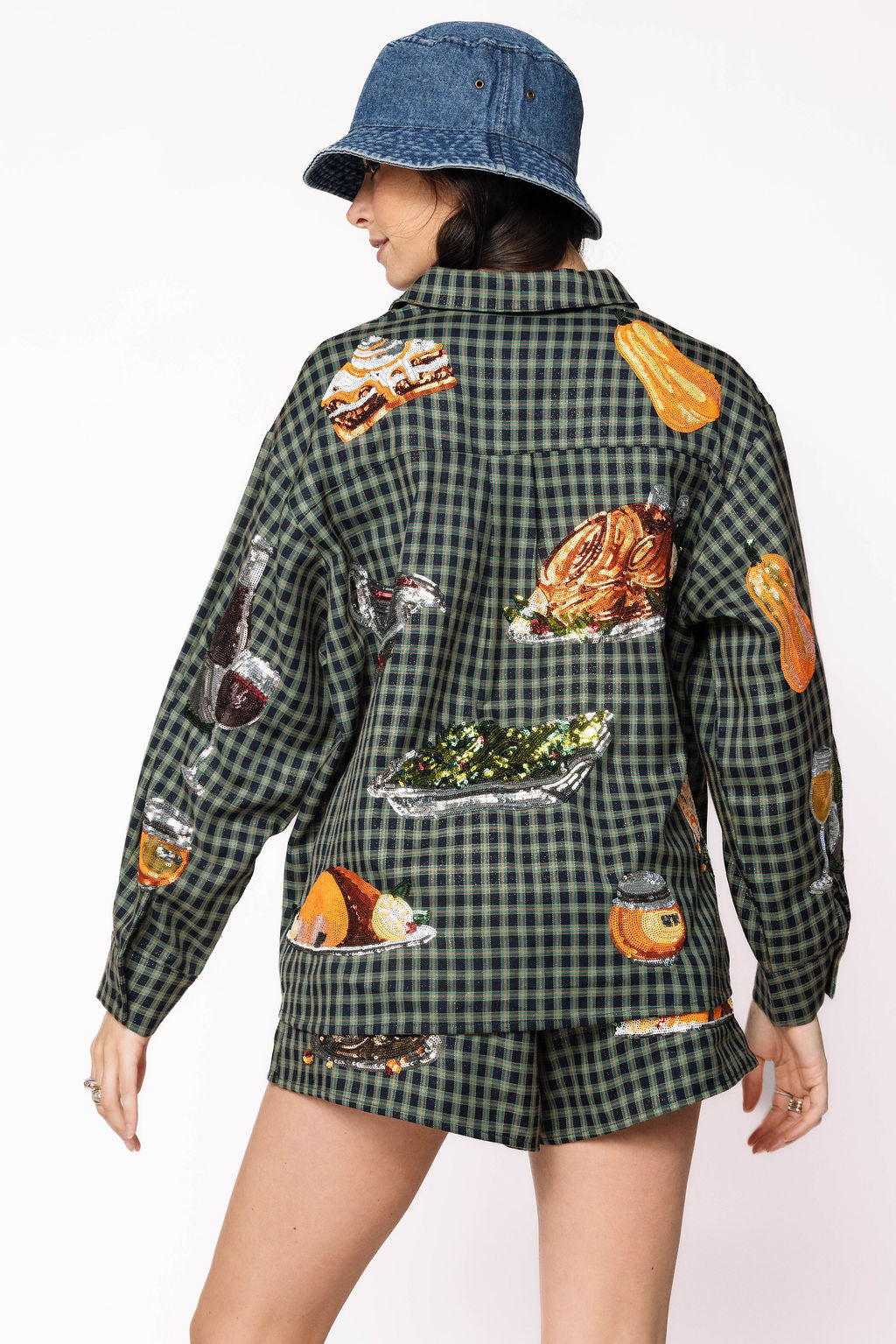 Navy Plaid Queen of Turkey Short