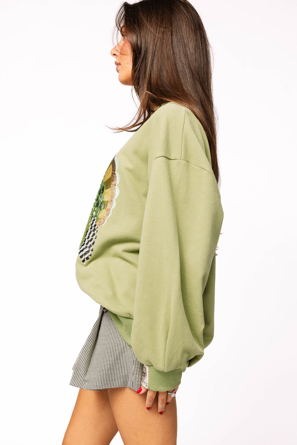 Olive Green Big Turkey Sweatshirt