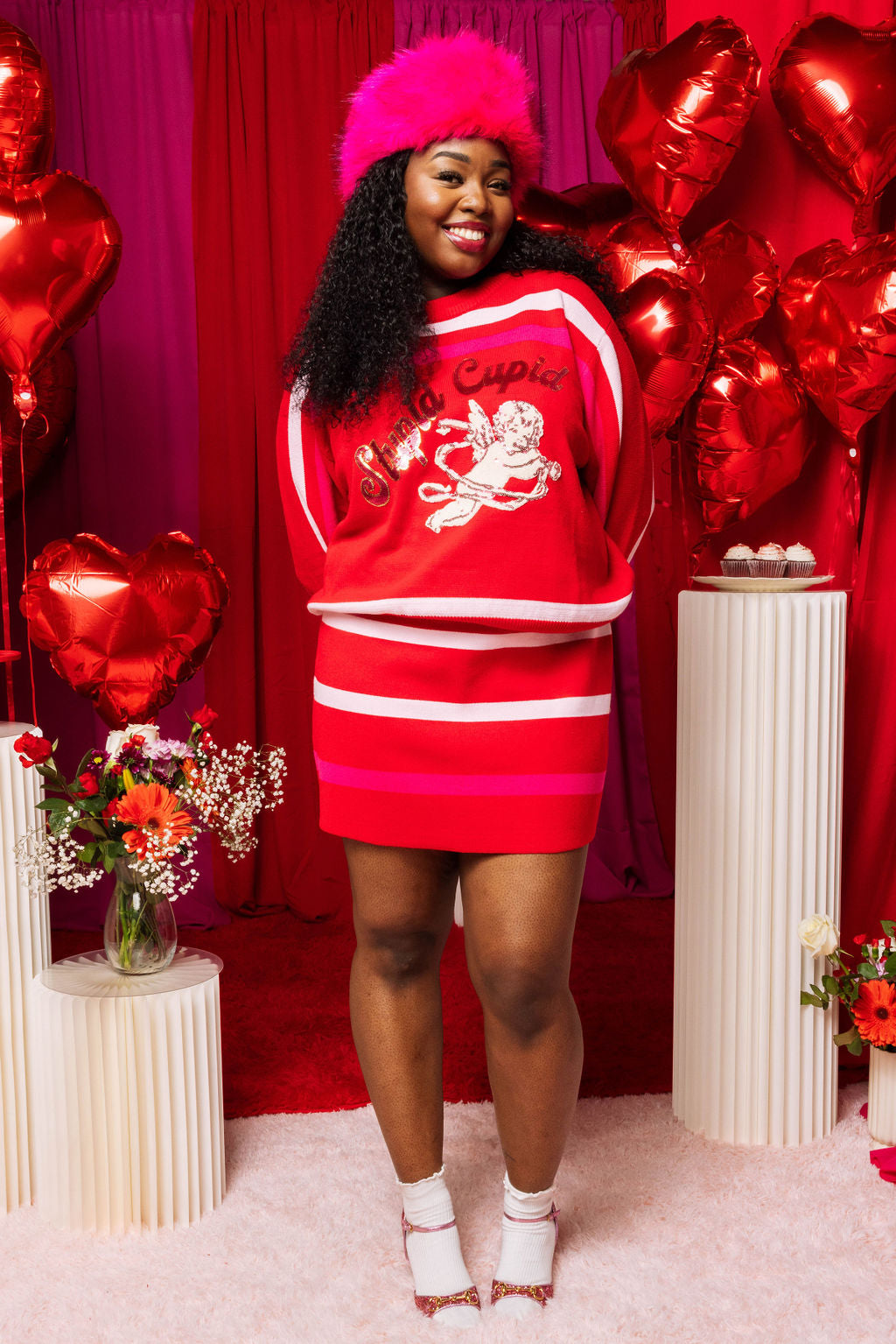 Red Stupid Cupid Sweater