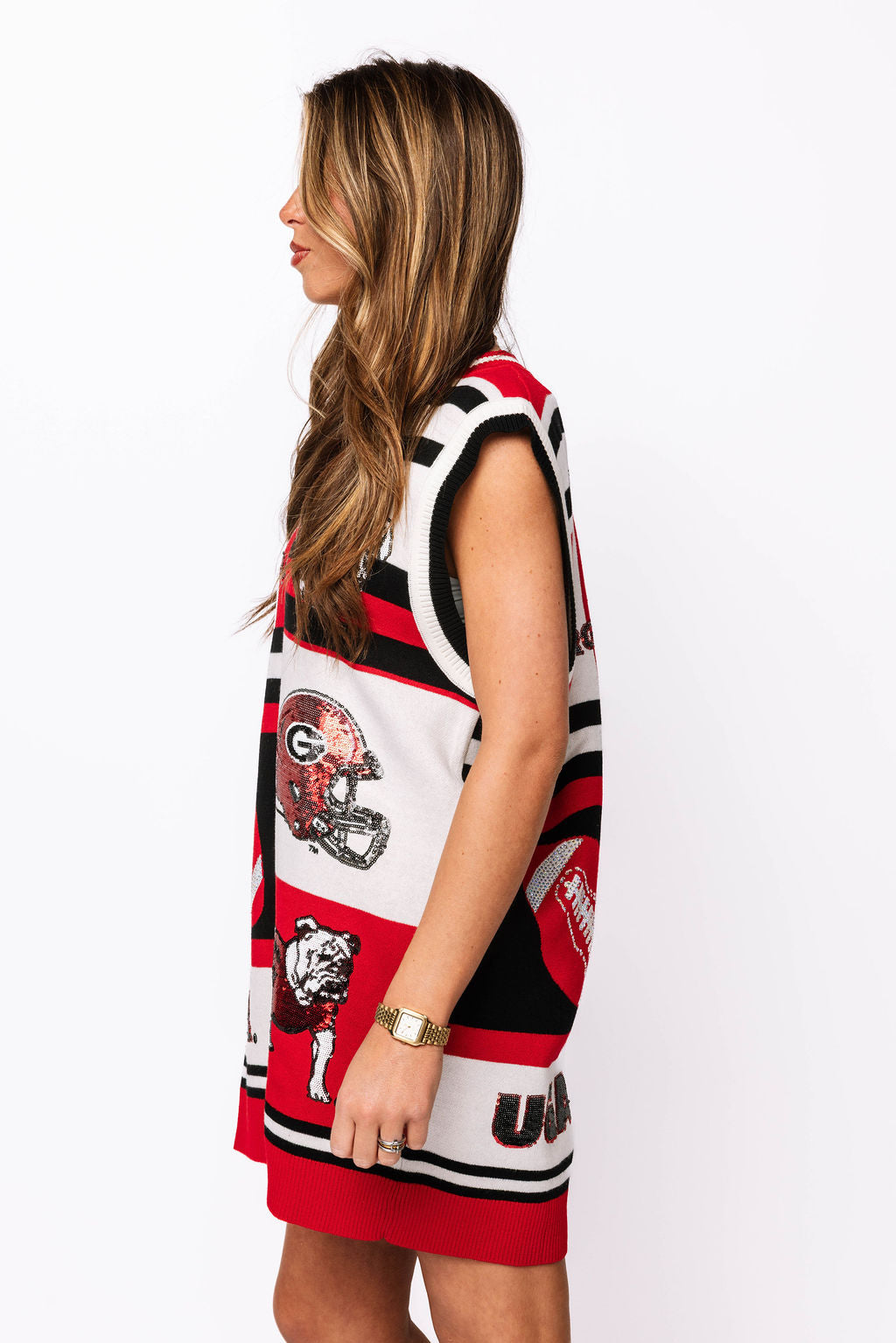 Licensed UGA Icon Sweater Tank Dress