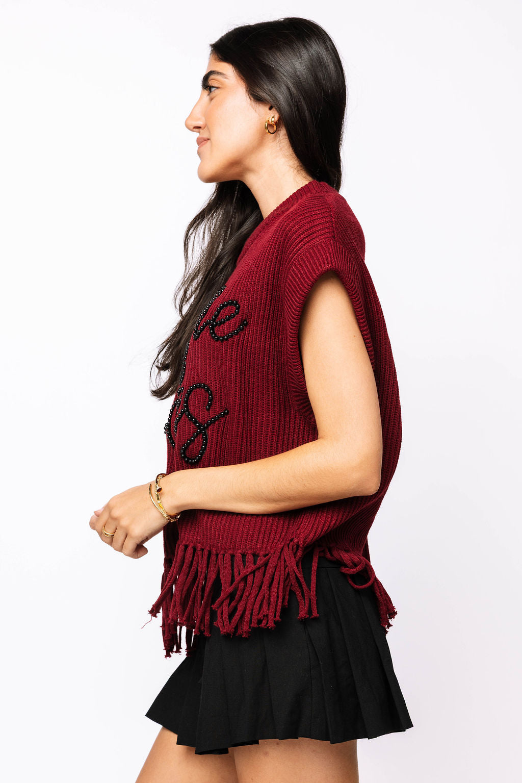 Licensed- Gamecocks Fringe Sweater Vest