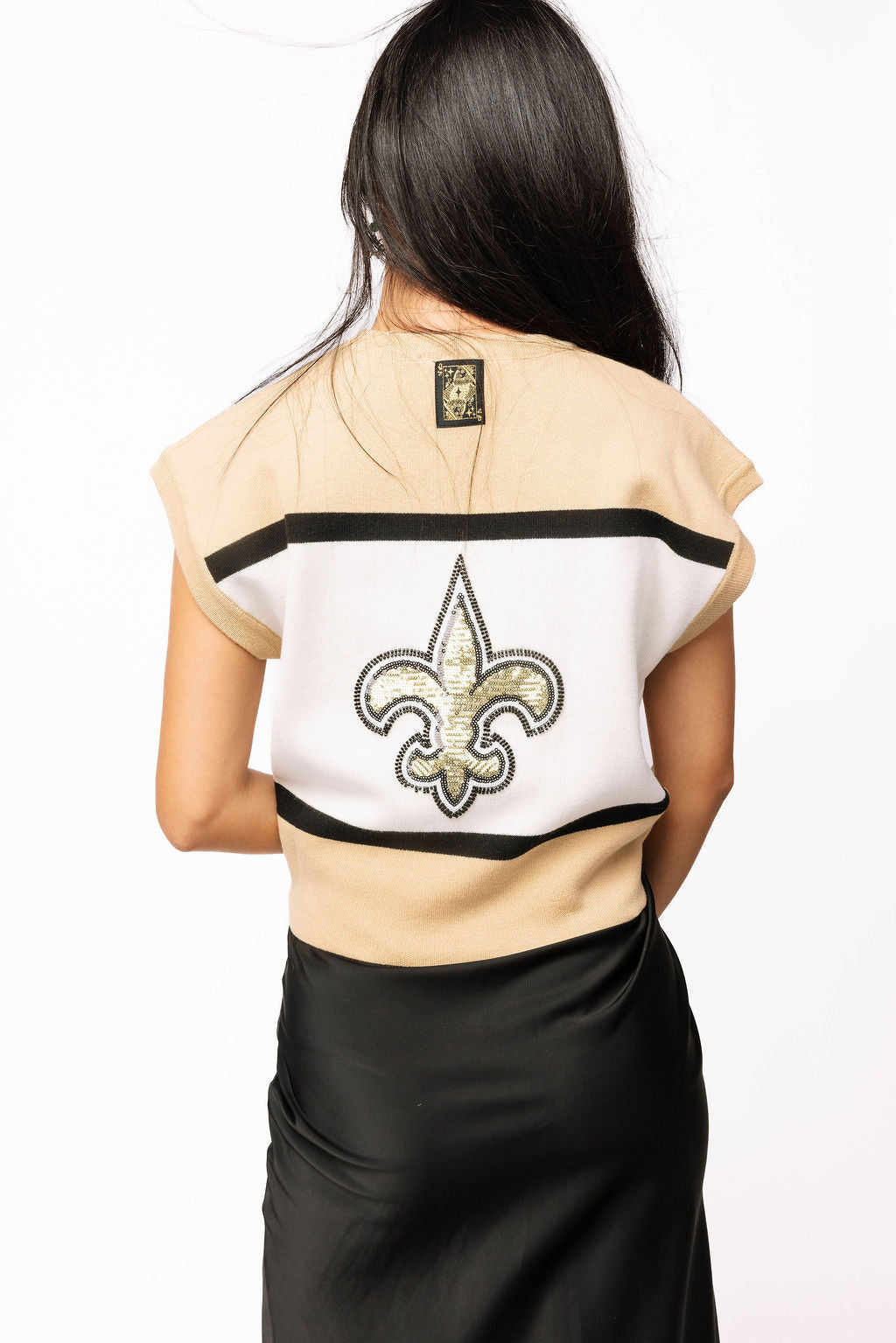 Licensed Colorblock Jewel 'Saints' Sleeveless Tank