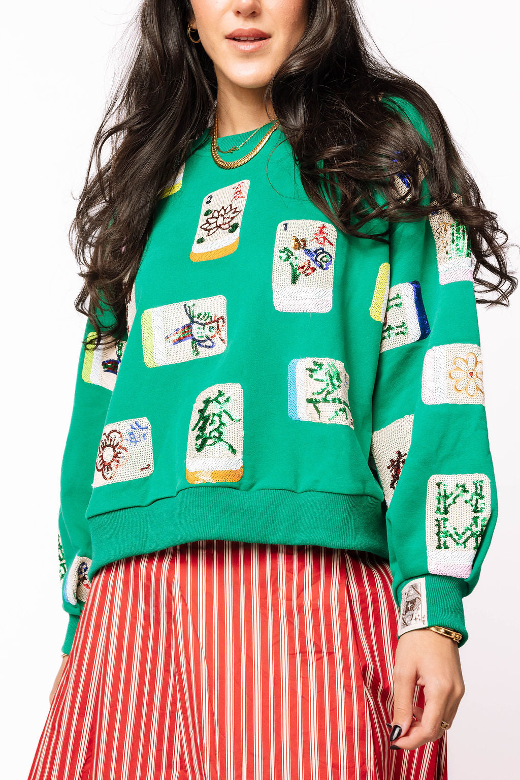 Green Mahjong Sweatshirt