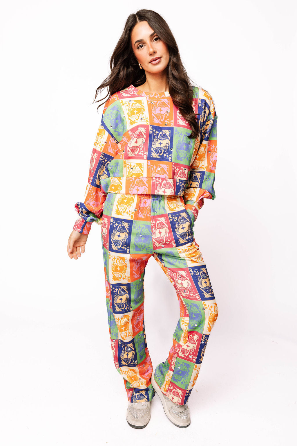 Fall Colorblock Queen Logo Sweatpant