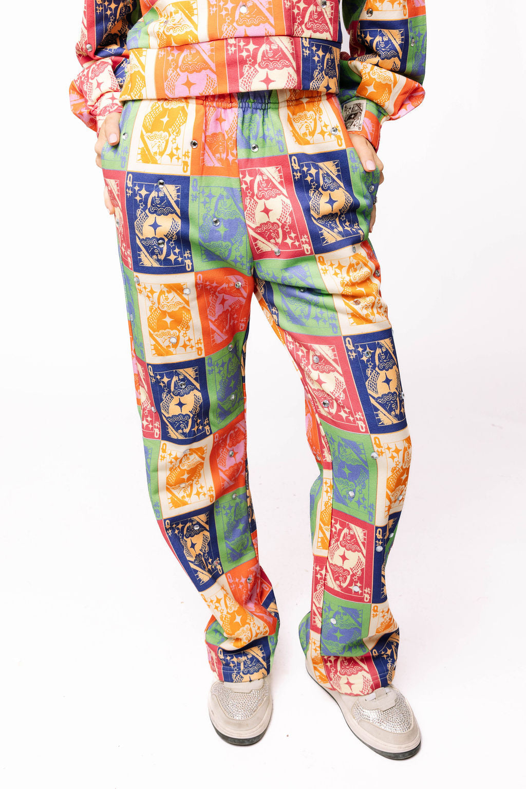 Fall Colorblock Queen Logo Sweatpant