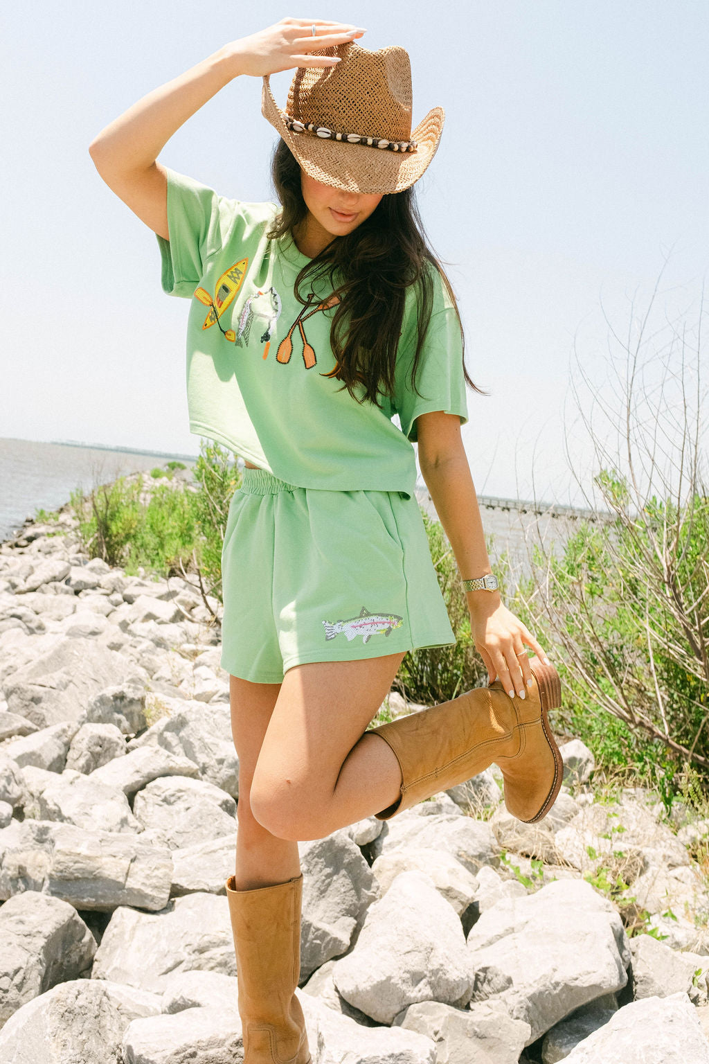 Green 'Lake' Top